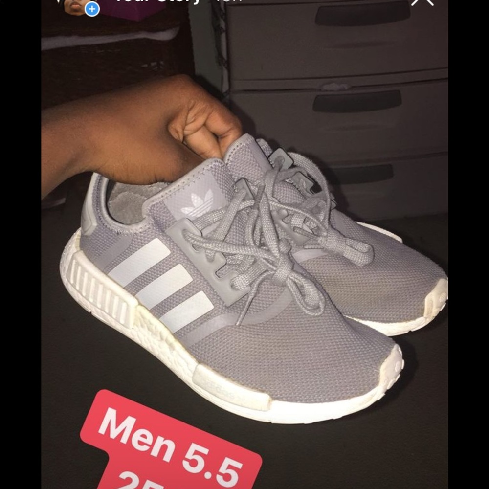 Adidas NMD grey youth 5.5 women 7-7.5